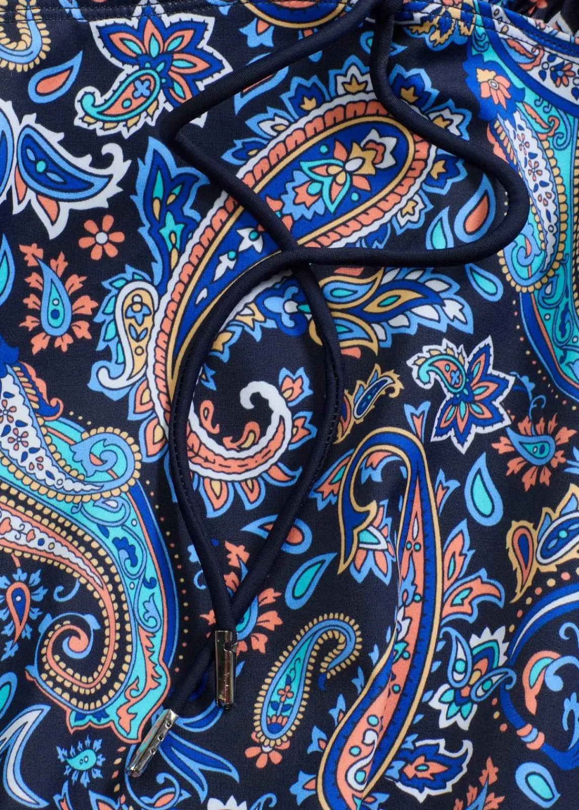 bonprix Nachhaltigere Materialien|Tankinis^Tankini (2-tlg.Set) mit kleiner Schnürung dunkelblau paisley