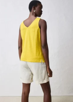bonprix Shirts & Tops^Tanktop aus reinem Leinen lemoncurry