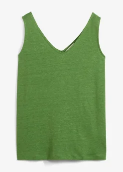 bonprix Shirts & Tops^Tanktop aus reinem Leinen forstgrün