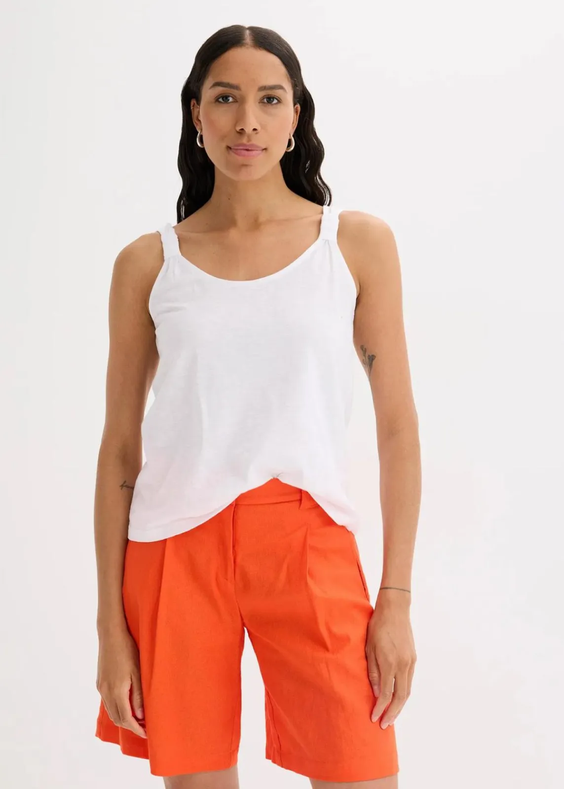bonprix Shirts & Tops^Tanktop aus reiner Bio-Baumwolle weiß