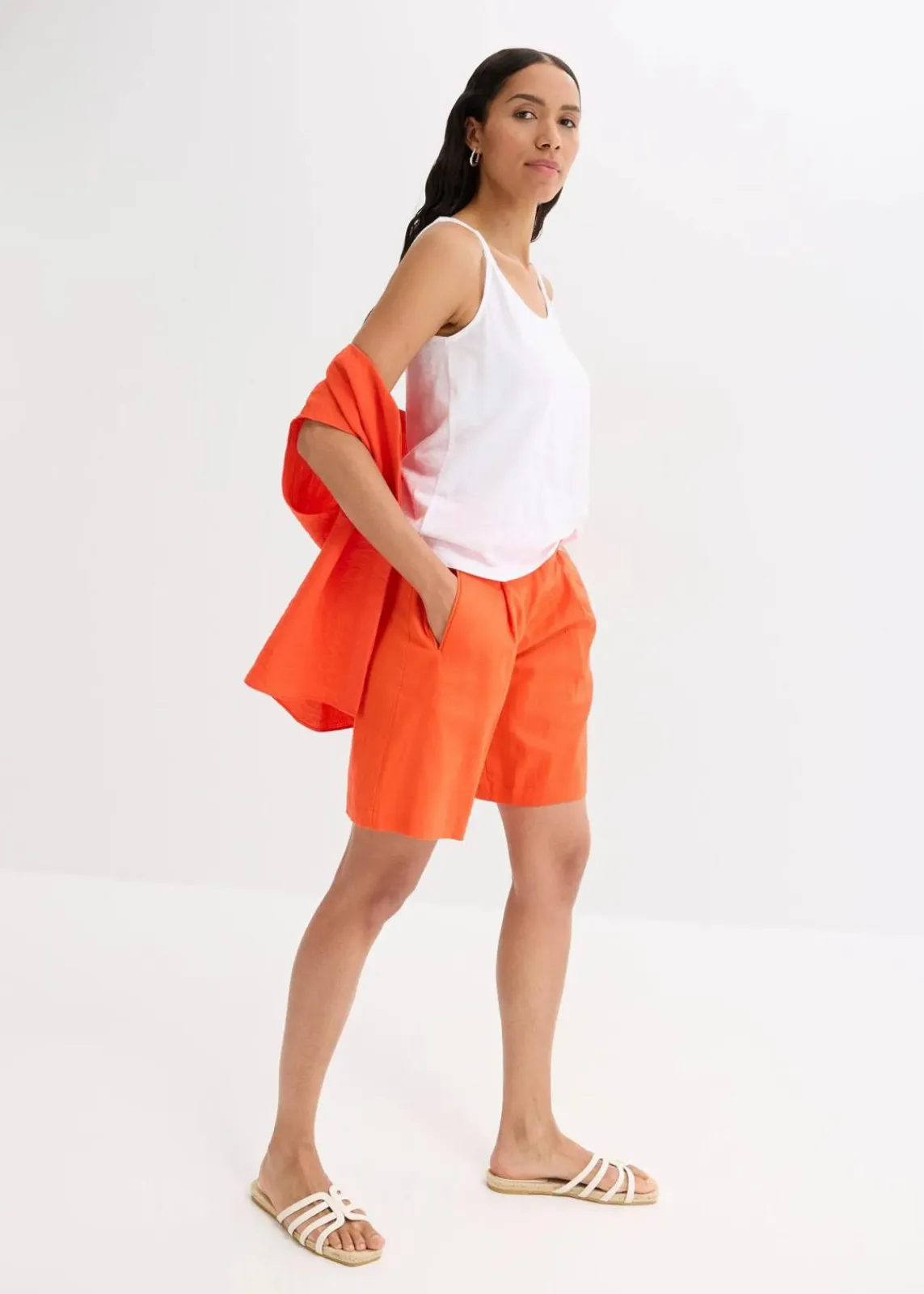 bonprix Shirts & Tops^Tanktop aus reiner Bio-Baumwolle weiß