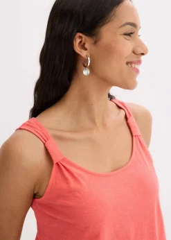 bonprix Shirts & Tops^Tanktop aus reiner Bio-Baumwolle helllachs