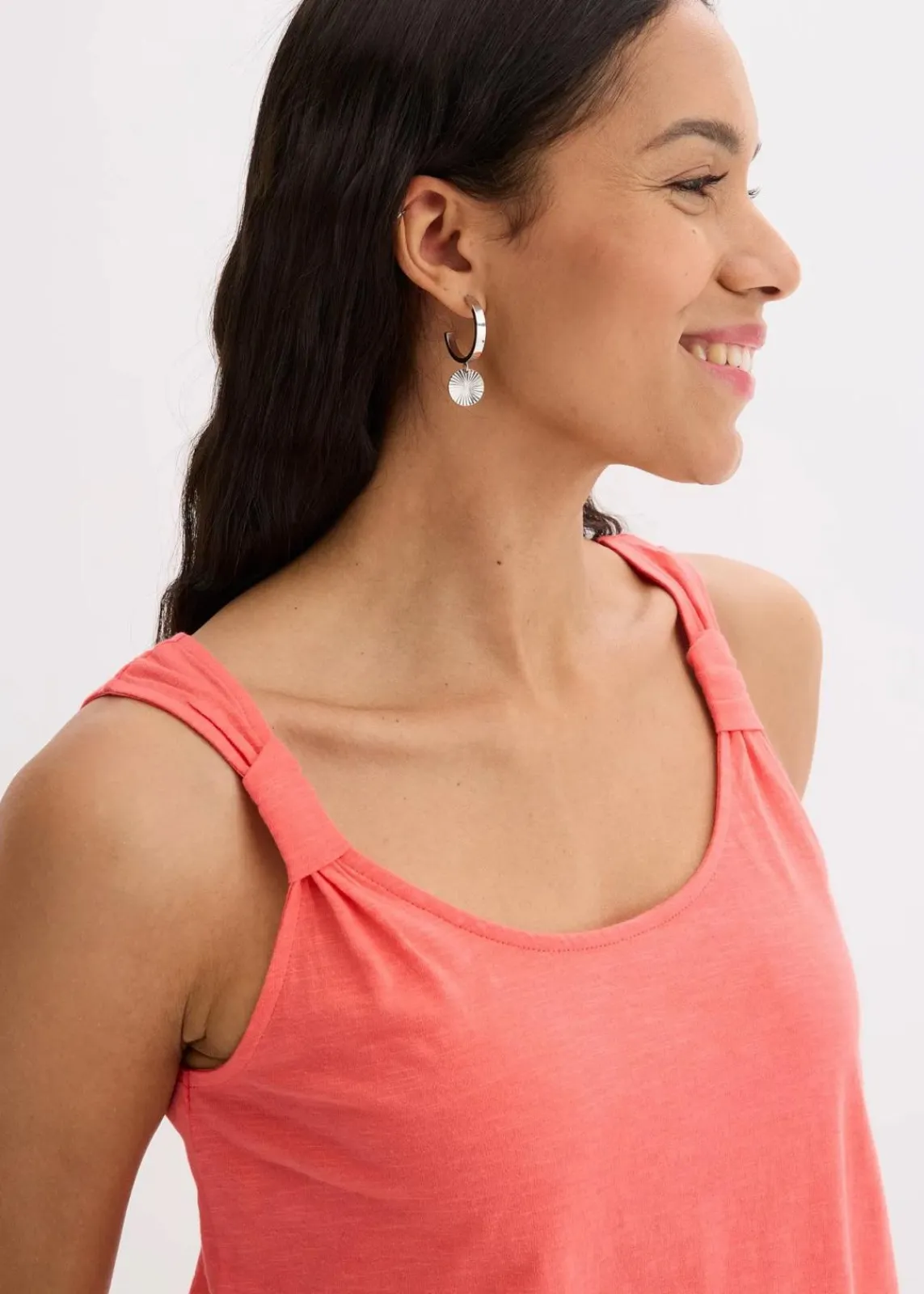 bonprix Shirts & Tops^Tanktop aus reiner Bio-Baumwolle helllachs