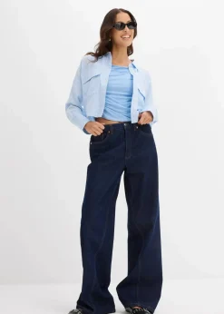 bonprix Shirts & Tops|Nachhaltigere Materialien^Tanktop aus softem Viskose-Mix blau