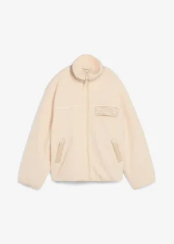 bonprix Jacken & Mäntel|Sweat^Teddy-Fleece Jacke kieselbeige