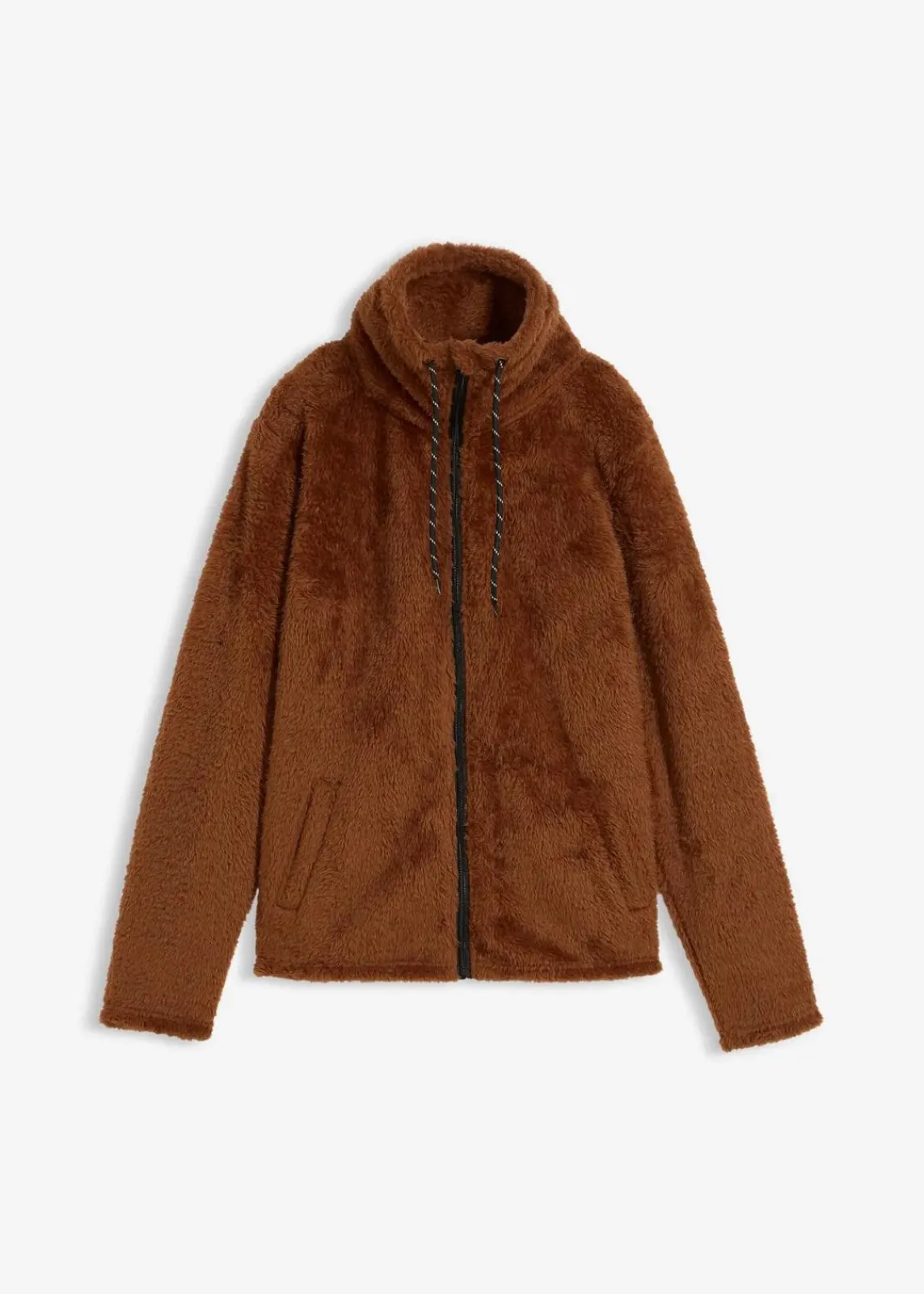 bonprix Jacken & Mäntel|Sweat^Teddy-Fleece Jacke ziegelbraun
