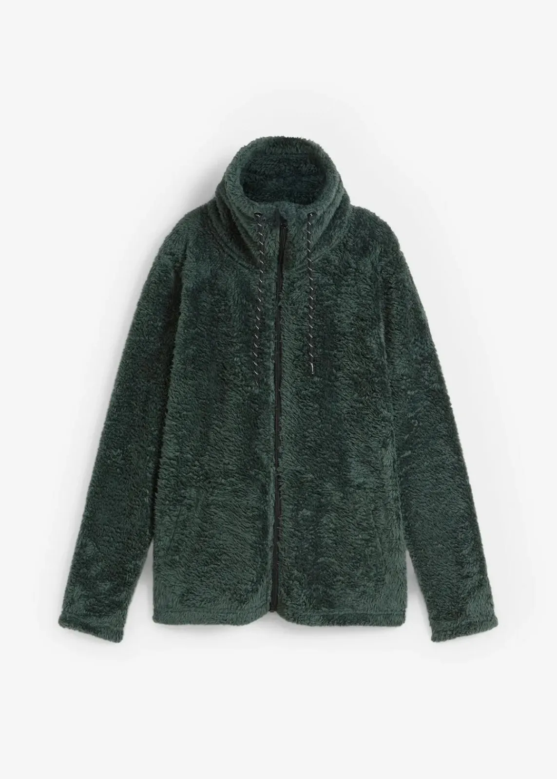 bonprix Bekleidung·Blusen & Tuniken|Bekleidung·Hosen^Teddy-Fleece Jacke schattengrün