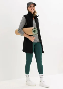 bonprix Jacken & Mäntel|Sweat^Teddy-Fleece Weste schwarz