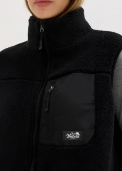 bonprix Jacken & Mäntel|Sweat^Teddy-Fleece Weste schwarz