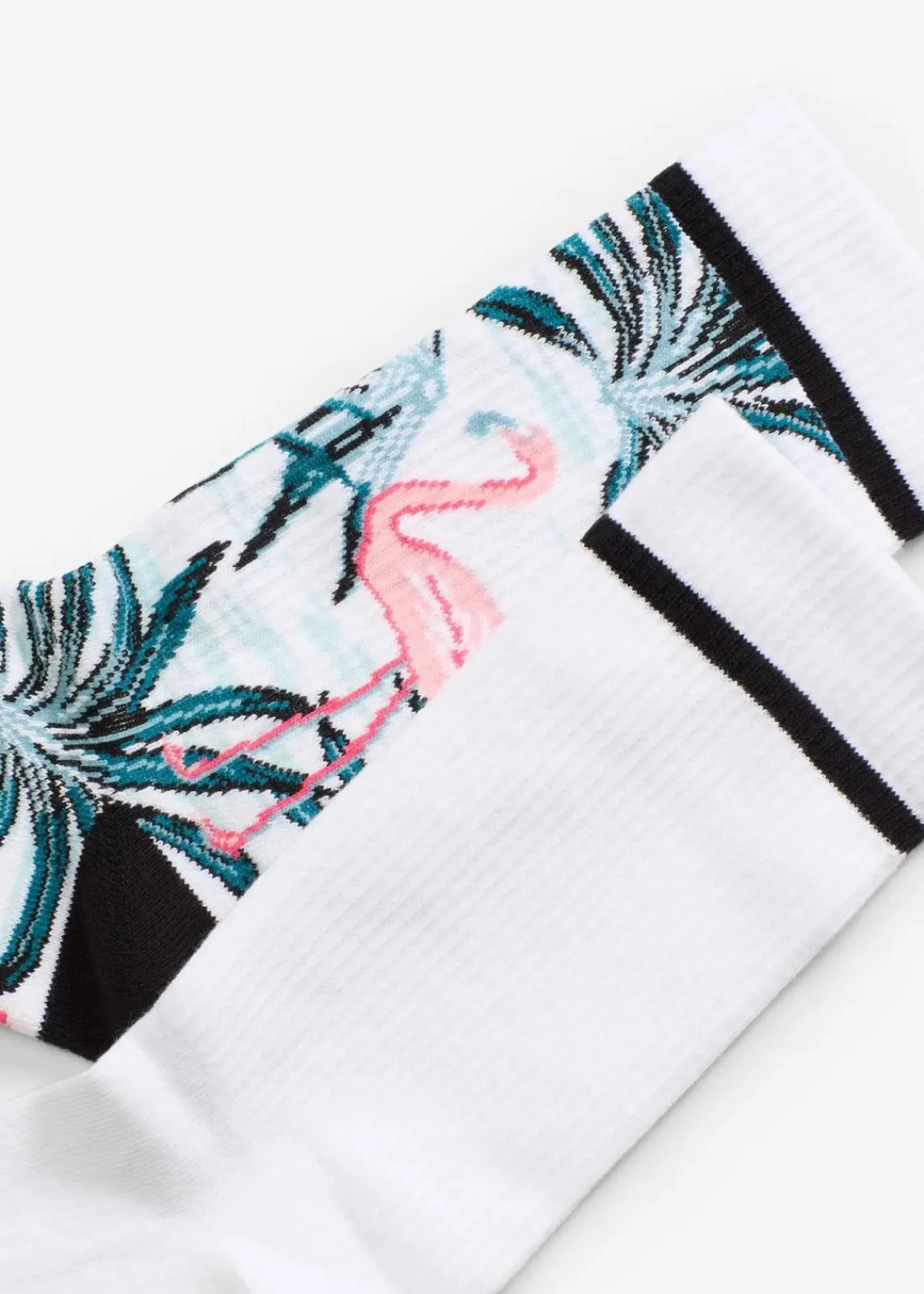 bonprix Socken|Socken^Tennissocken mit Bio-Baumwolle und Frottee in der Sohle (2er Pack) weiß/schwarz + bunt