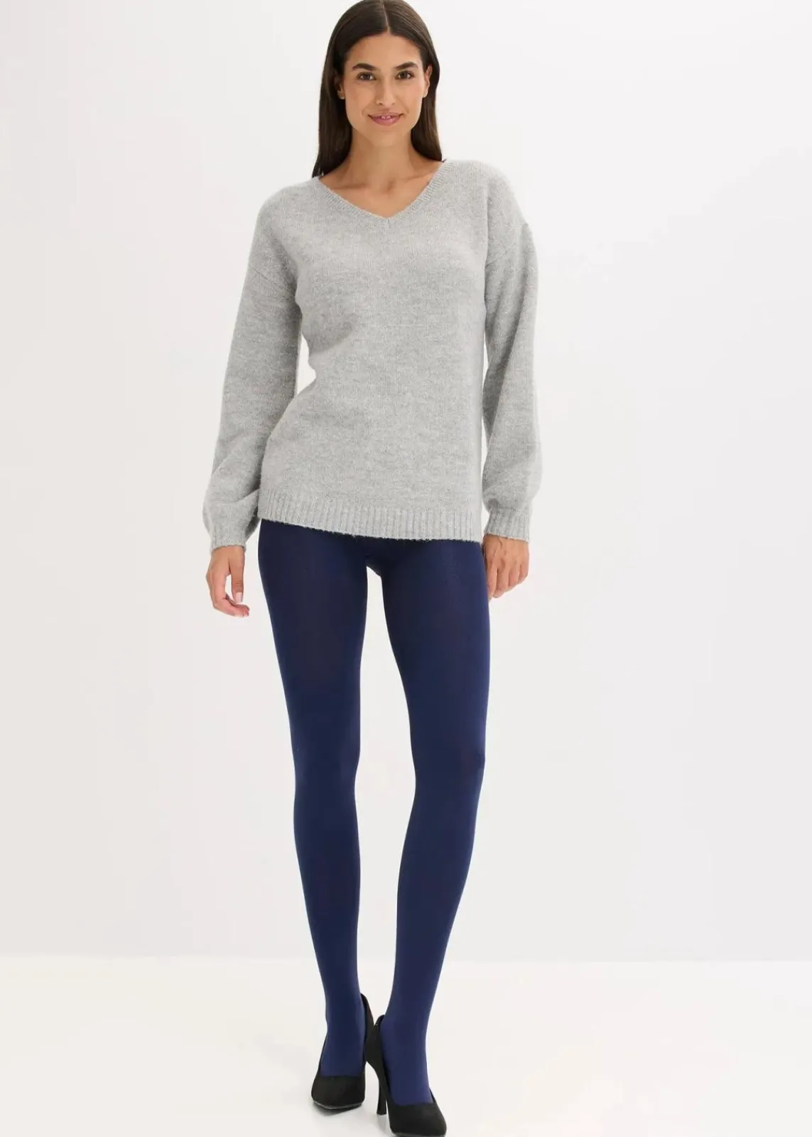 bonprix Wäsche·Socken & Strumpfhosen|Thermounterwäsche^Thermo Fleece Strumpfhose 140den dunkelblau