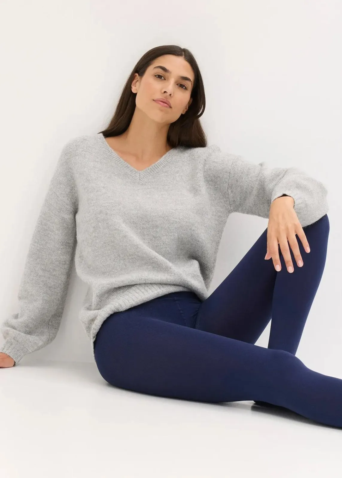 bonprix Wäsche·Socken & Strumpfhosen|Thermounterwäsche^Thermo Fleece Strumpfhose 140den dunkelblau