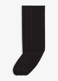 bonprix Thermounterwäsche|Socken & Strumpfhosen^Thermo Kniestrümpfe 120den in Feinstrumpfqualität mit Innenfleece (3er Pack) schwarz