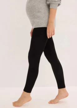bonprix Wäsche·Still- & Umstandswäsche|Bekleidung·Blazer^Thermo Schwangerschaft Fleece Leggings 140 DEN schwarz