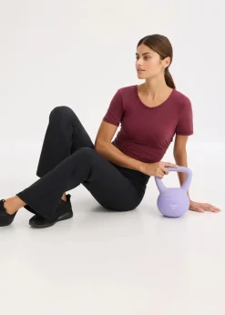 bonprix Hosen|Sportbekleidung^Thermo Sport-Hose aus weichem Material, gerades Bein schwarz