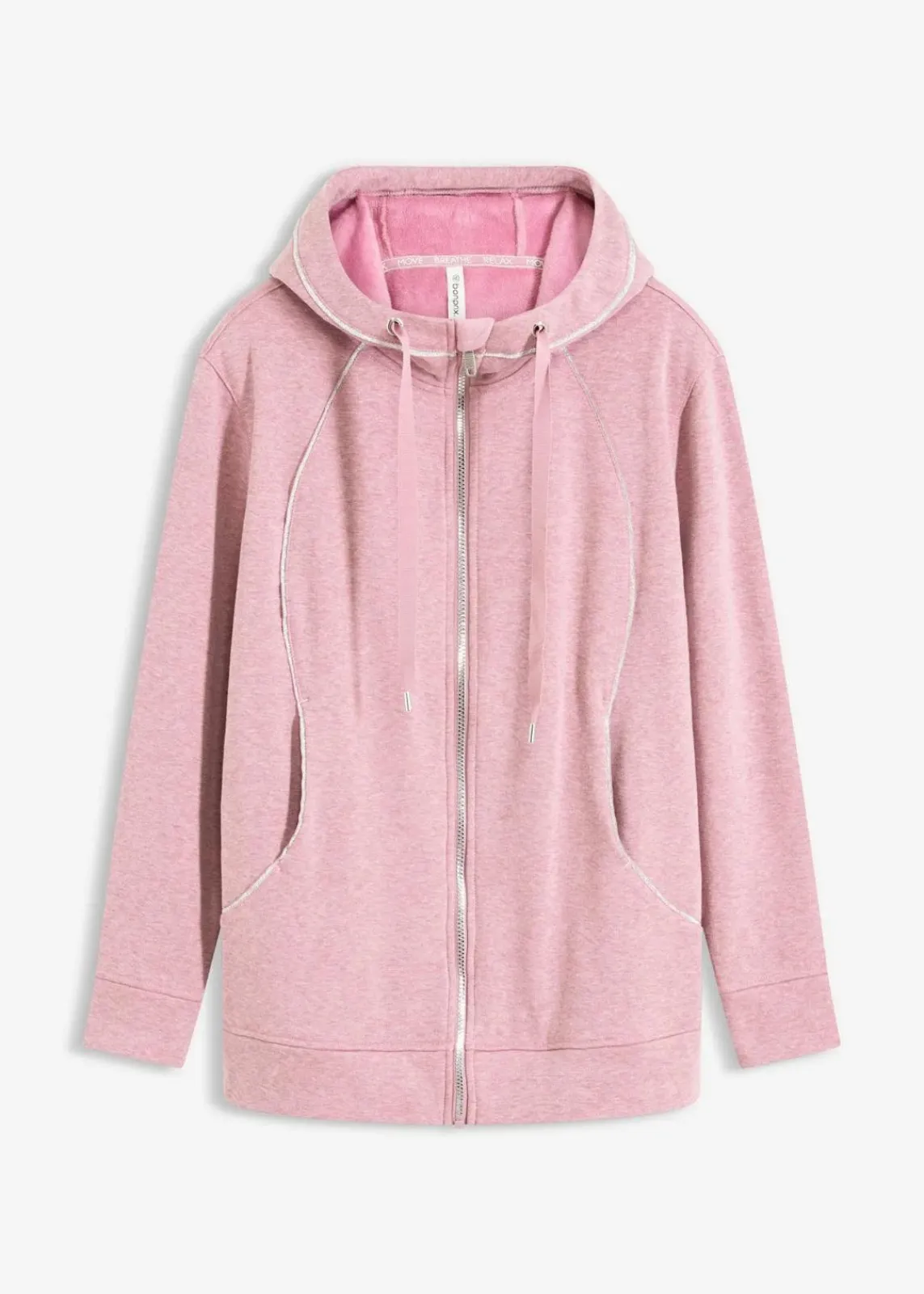 bonprix Bekleidung·Sweat|Bekleidung·Hosen^Thermo Sportjacke, schnelltrocknend rosa meliert