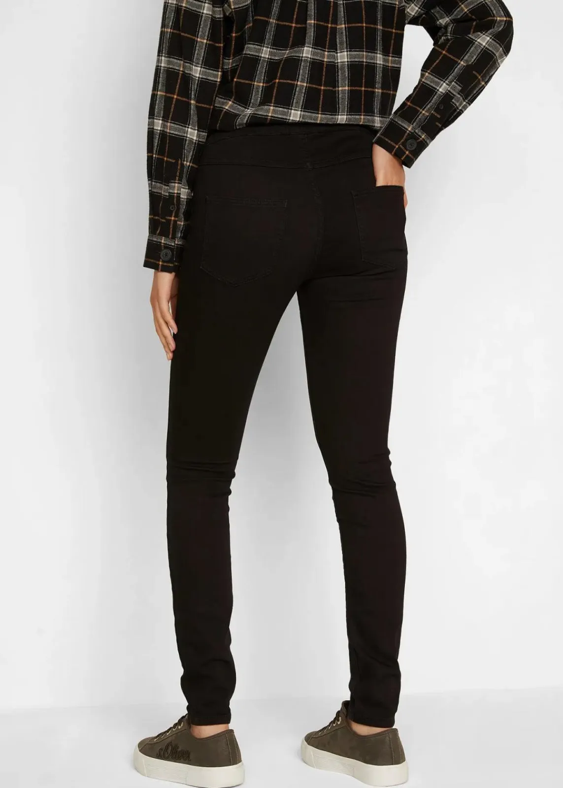 bonprix Jeans|Thermobekleidung^Thermo-Jeggings Mid Waist schwarz