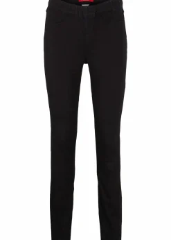 bonprix Bekleidung·Shirts & Tops|Kurzgrößen^Thermo-Jeggings Mid Waist schwarz
