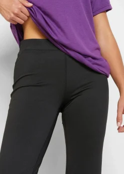 bonprix Bekleidung·Sweat|Bekleidung·Kleider^Thermo-Leggings, ausgestellt schwarz