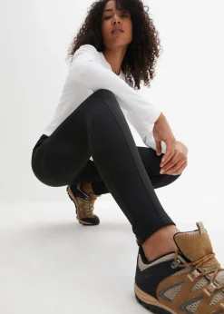 bonprix Bekleidung·Sweat|Bekleidung·Kleider^Thermo-Leggings, knöchelfrei schwarz