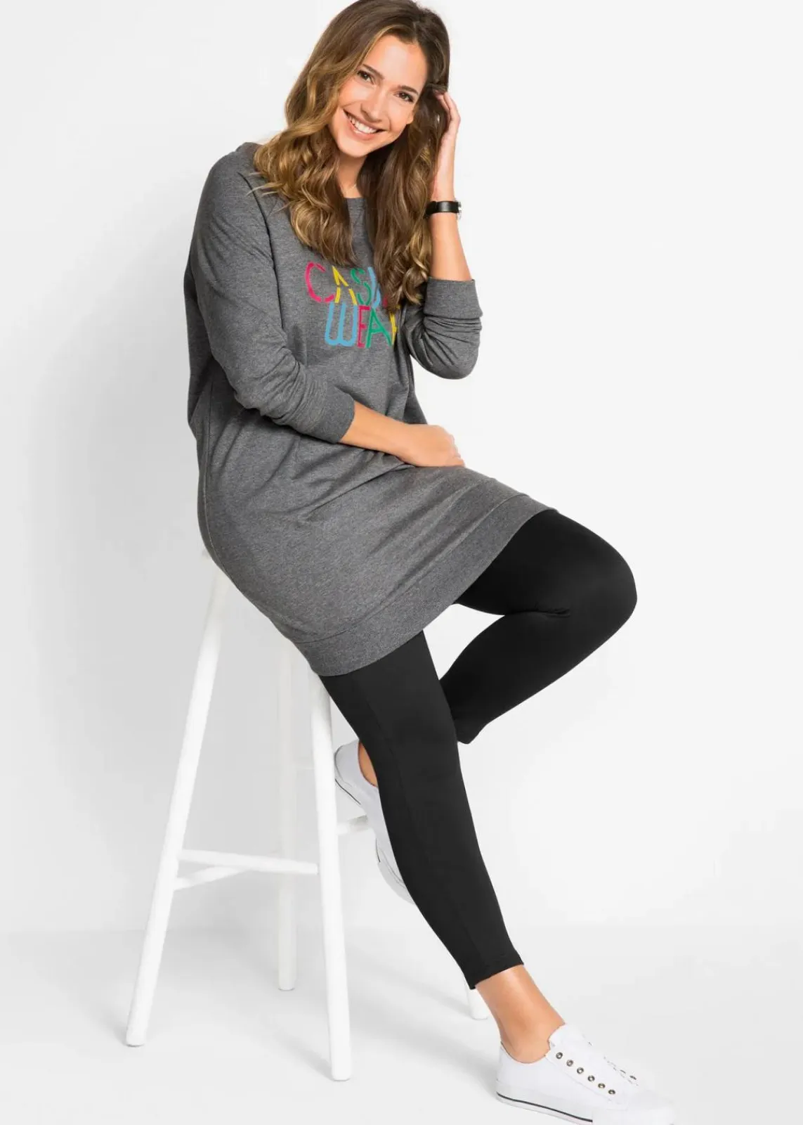 bonprix Bekleidung·Kleider|Thermobekleidung^Thermo-Leggings mit Bequembund schwarz