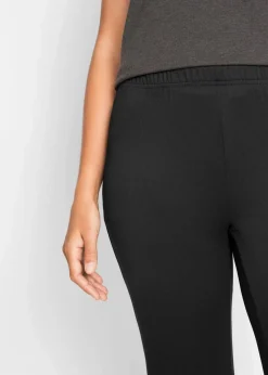bonprix Bekleidung·Kleider|Thermobekleidung^Thermo-Leggings mit Bequembund schwarz