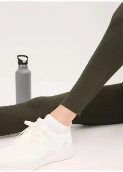 bonprix Bekleidung·Sweat|Bekleidung·Kleider^Thermo-Leggings mit reflektierenden Details und Handytasche nachtoliv