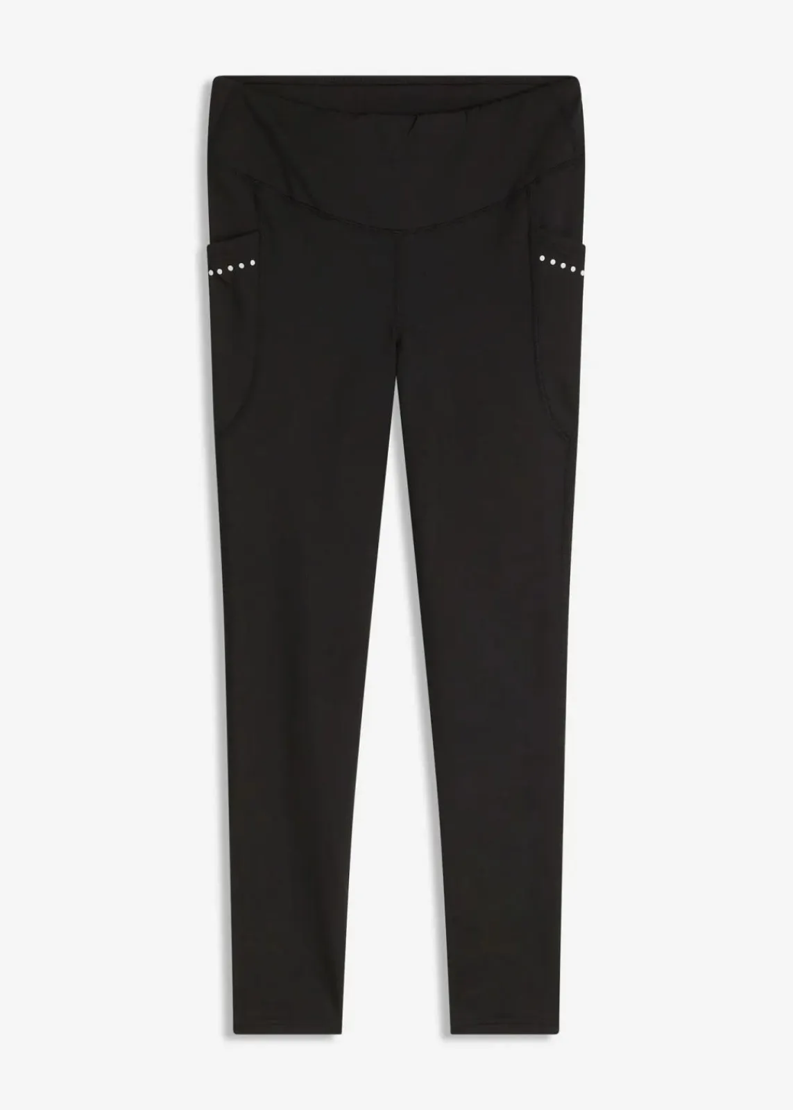bonprix Hosen|Sportbekleidung^Thermo-Leggings mit reflektierenden Details und Handytasche schwarz