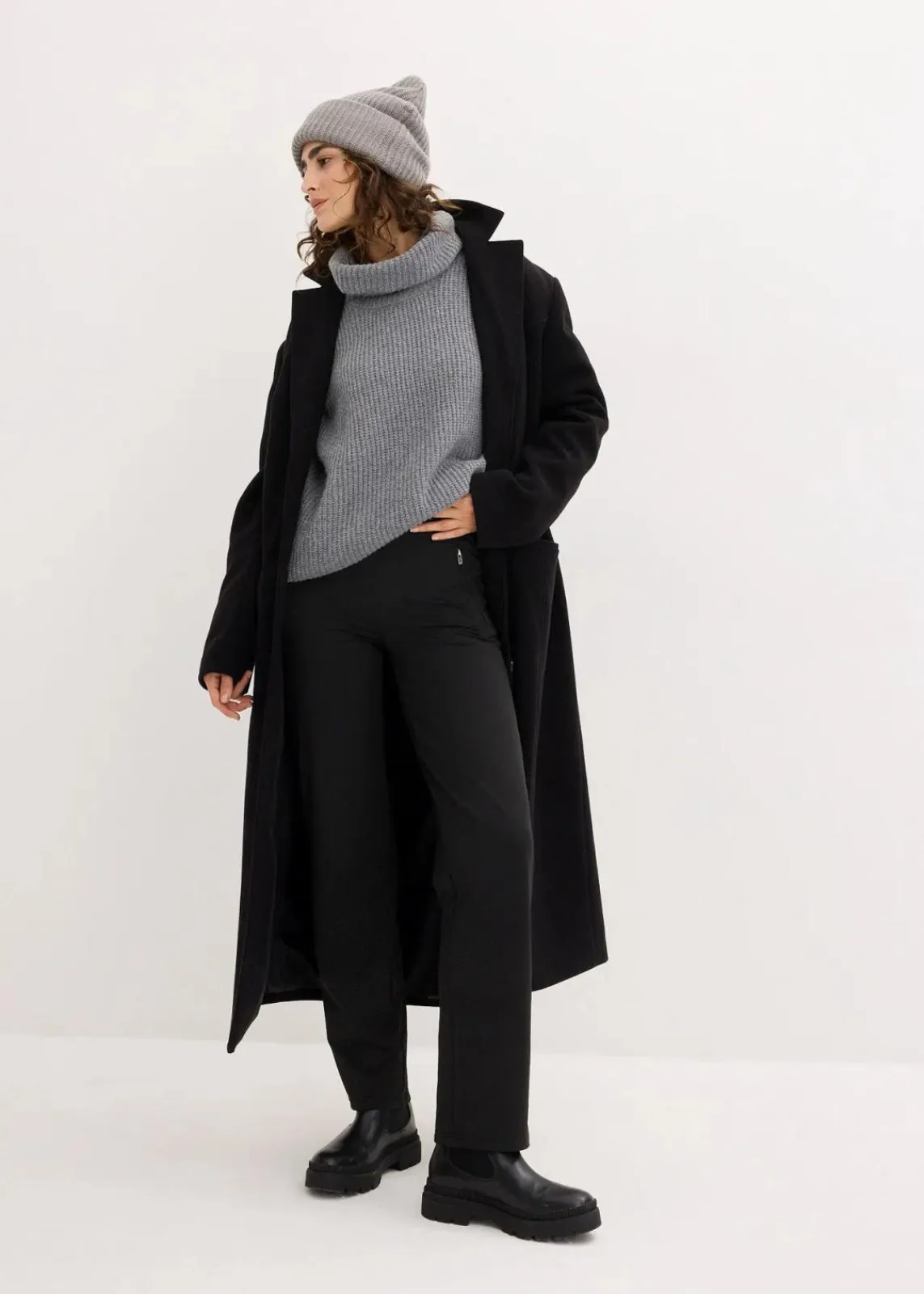 bonprix Bekleidung·Kleider|Hosen^Thermo-Leggings mit Reißverschlusstaschen schwarz