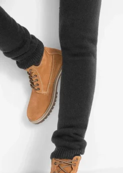 bonprix Bekleidung·Kleider|Thermobekleidung^Thermo-Leggings mit Rippbund schwarz