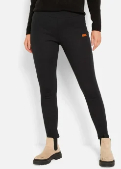 bonprix Bekleidung·Kleider|Hosen^Thermo-Leggings mit Teddyfutter schwarz