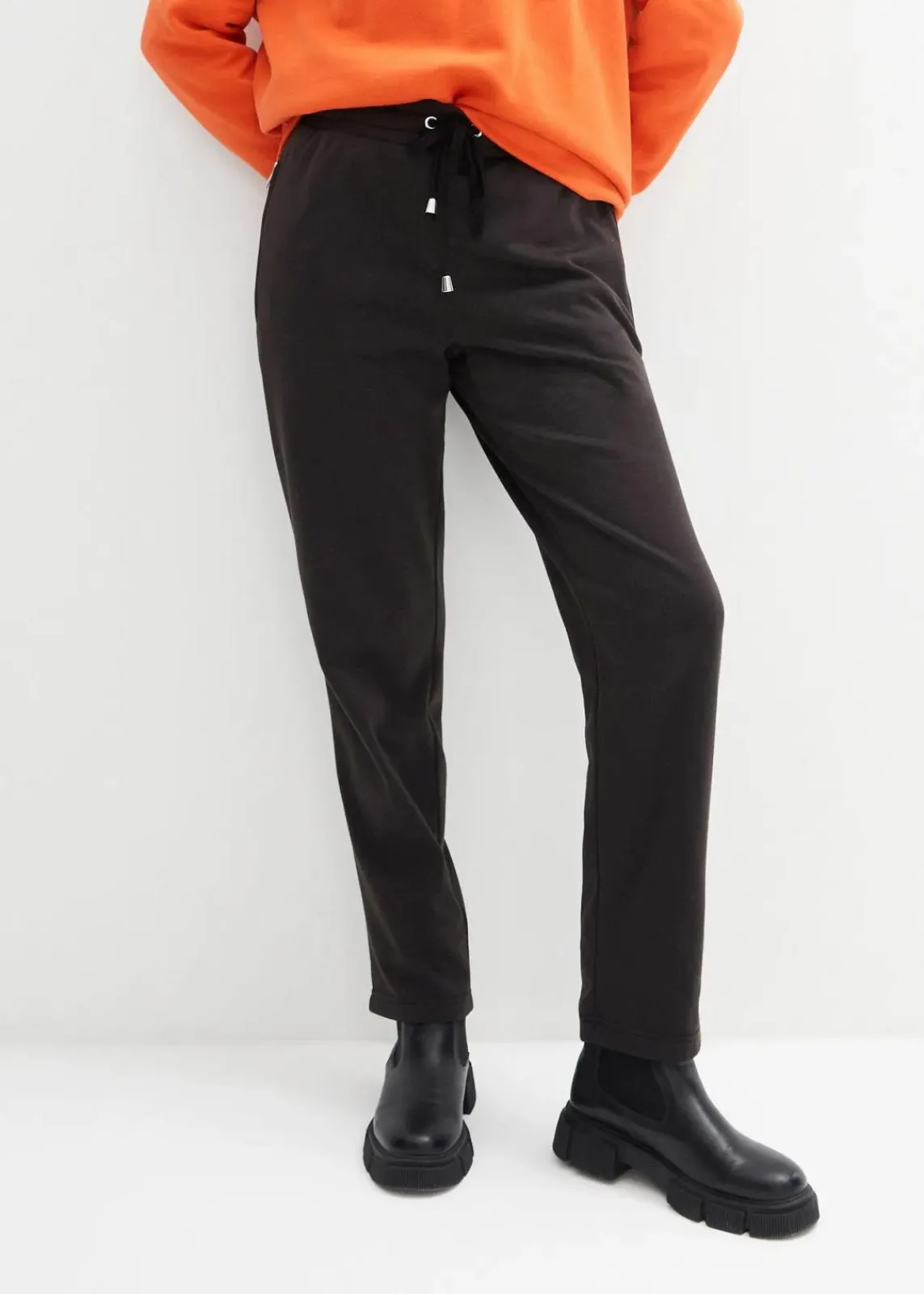 bonprix Bekleidung·Kleider|Thermobekleidung^Thermo-Schlupfhose mit Bequembund schwarz