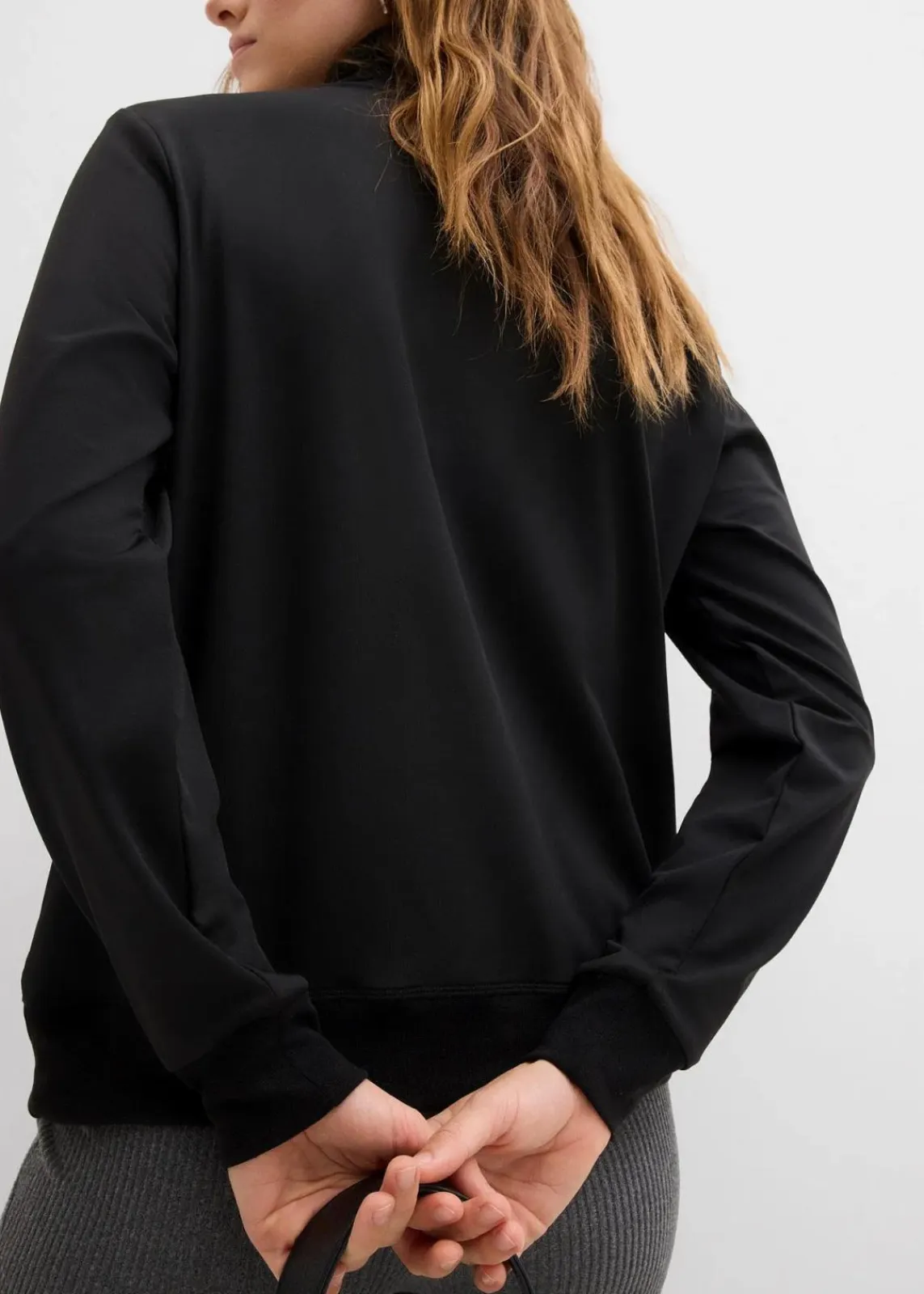 bonprix Outdoorbekleidung|Shirts & Tops^Thermoshirt mit Rollkragen schwarz