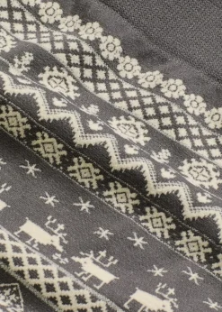 bonprix Bekleidung·Kleider|Nachhaltigere Materialien^Thermo-Strumpfleggings grau/wollweiß gemustert
