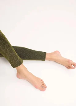 bonprix Hosen|Thermounterwäsche^Thermo-Strumpfleggings aus Glitzergarn schwarz/gold