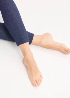 bonprix Bekleidung·Kleider|Hosen^Thermo-Strumpfleggings in Jeansoptik blau meliert