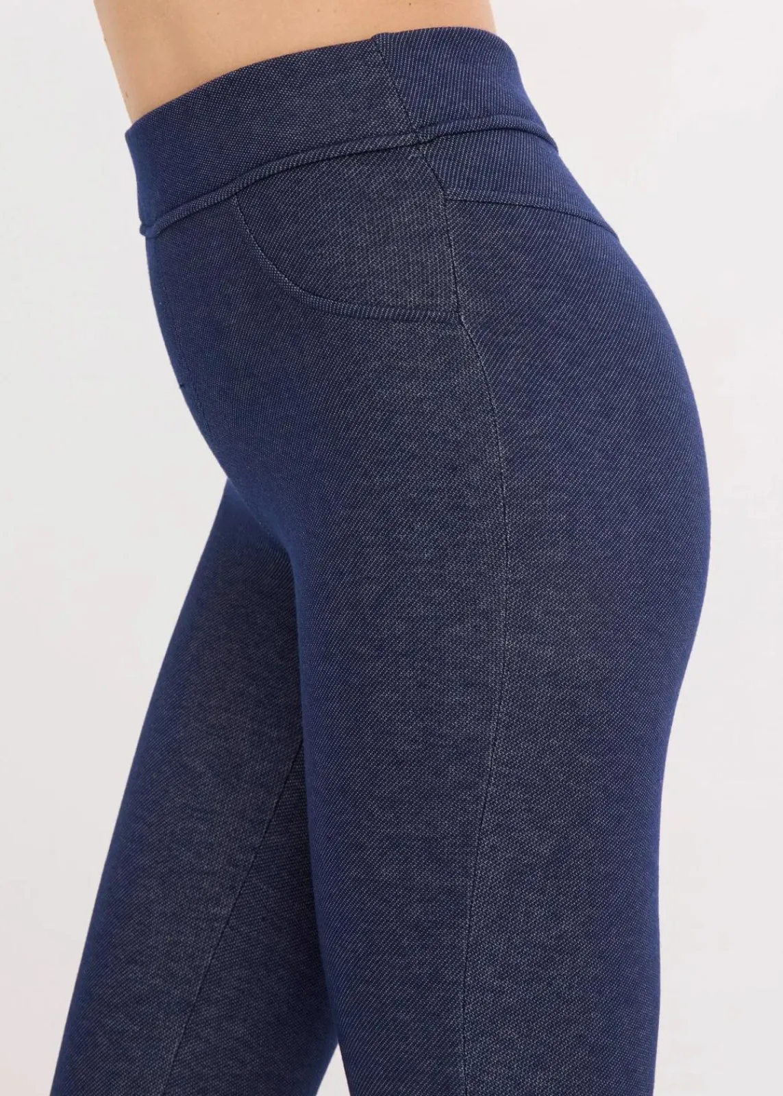 bonprix Bekleidung·Kleider|Hosen^Thermo-Strumpfleggings in Jeansoptik blau meliert