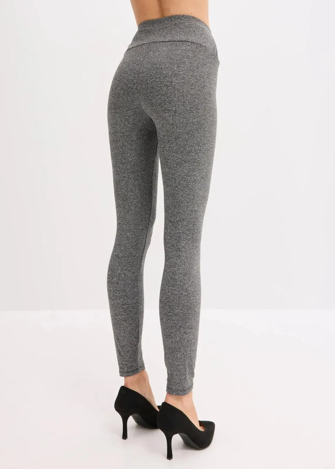 bonprix Bekleidung·Kleider|Thermounterwäsche^Thermo-Strumpfleggings mit Innenfleece grau meliert