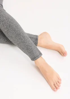bonprix Bekleidung·Kleider|Thermounterwäsche^Thermo-Strumpfleggings mit Innenfleece grau meliert
