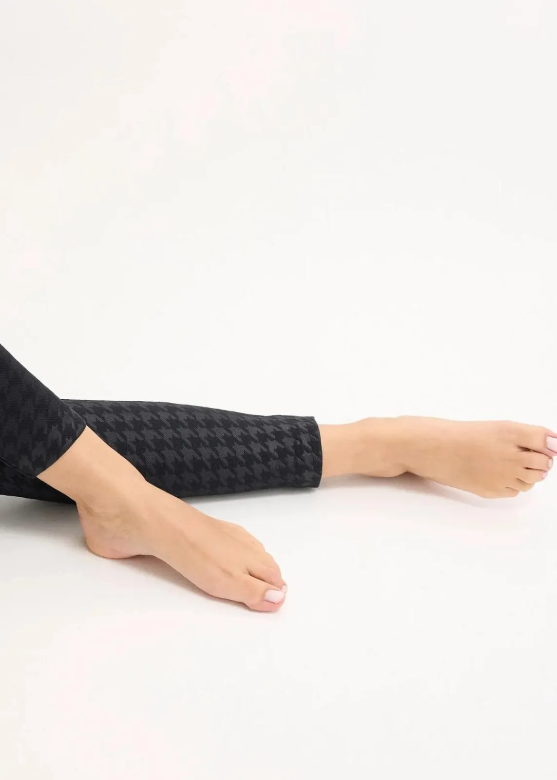 bonprix Bekleidung·Kleider|Thermounterwäsche^Thermo-Strumpfleggings mit weicher Innenseite und Hahnentrittmuster schwarz pepita bedruckt