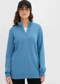 bonprix Bekleidung·Röcke|Bekleidung·Blusen & Tuniken^Thermo-Sweatjacke wellenblau
