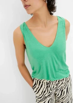 bonprix Shirts & Tops|Nachhaltigere Materialien^Top aus fließender Viskose opalgrün