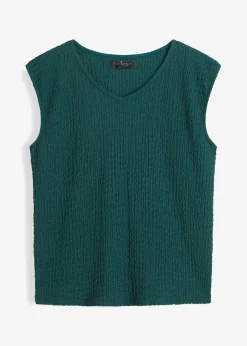 bonprix Shirts & Tops^Top aus leichtem Crêpe mattgrün