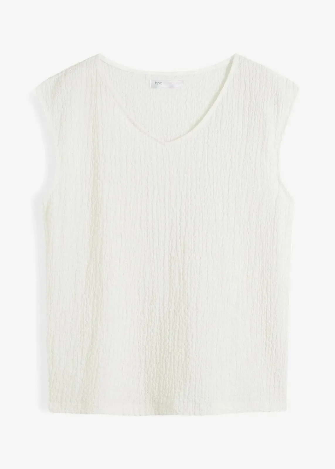 bonprix Shirts & Tops^Top aus leichtem Crêpe wollweiß