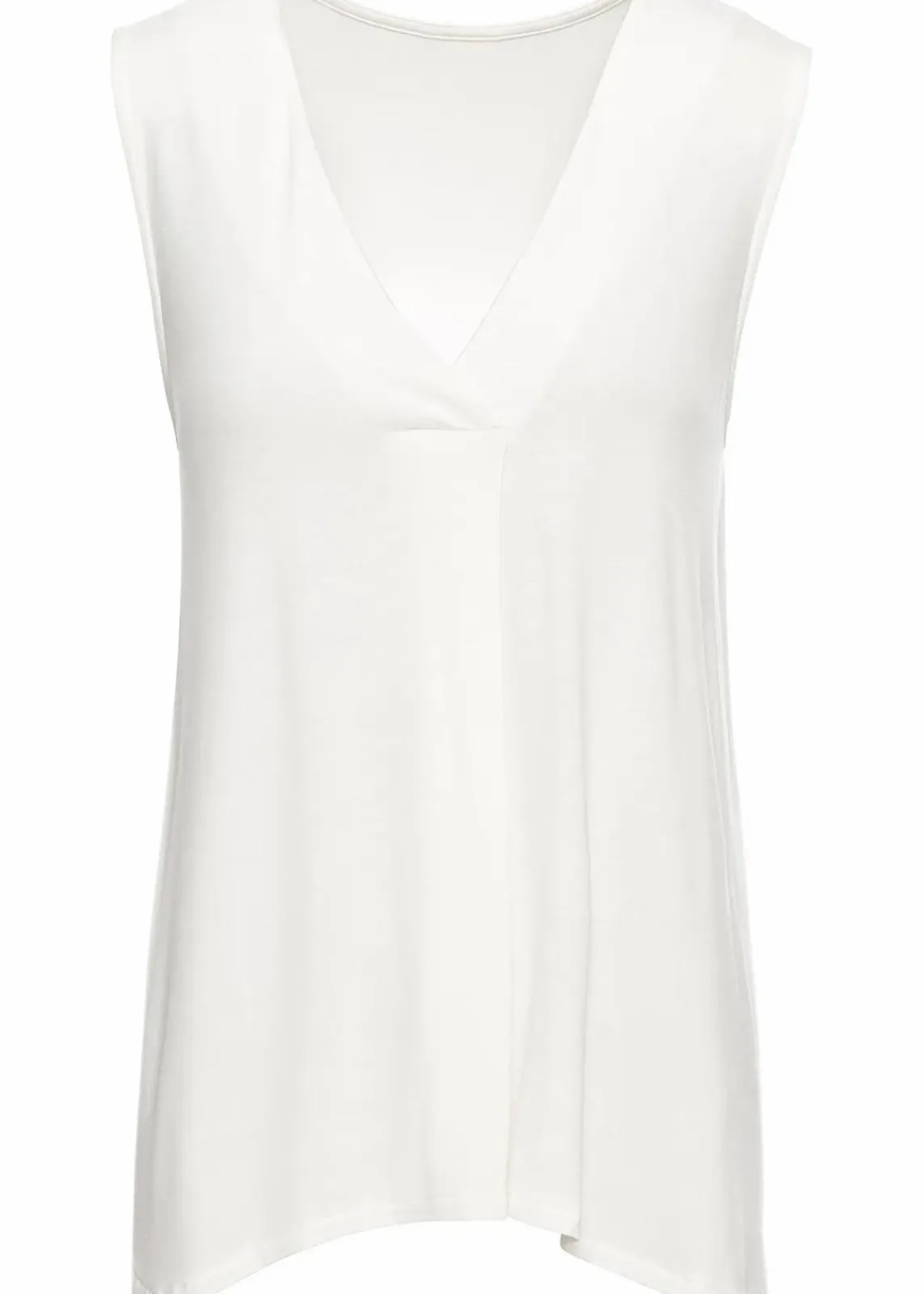 bonprix Nachhaltigere Materialien|Shirts & Tops^Top aus softem Viskose-Mix wollweiß