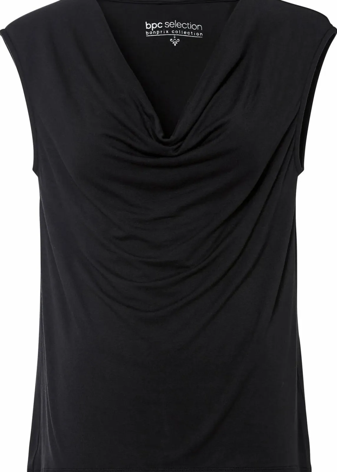 bonprix Nachhaltigere Materialien|Shirts & Tops^Top aus Viskose-Mix schwarz