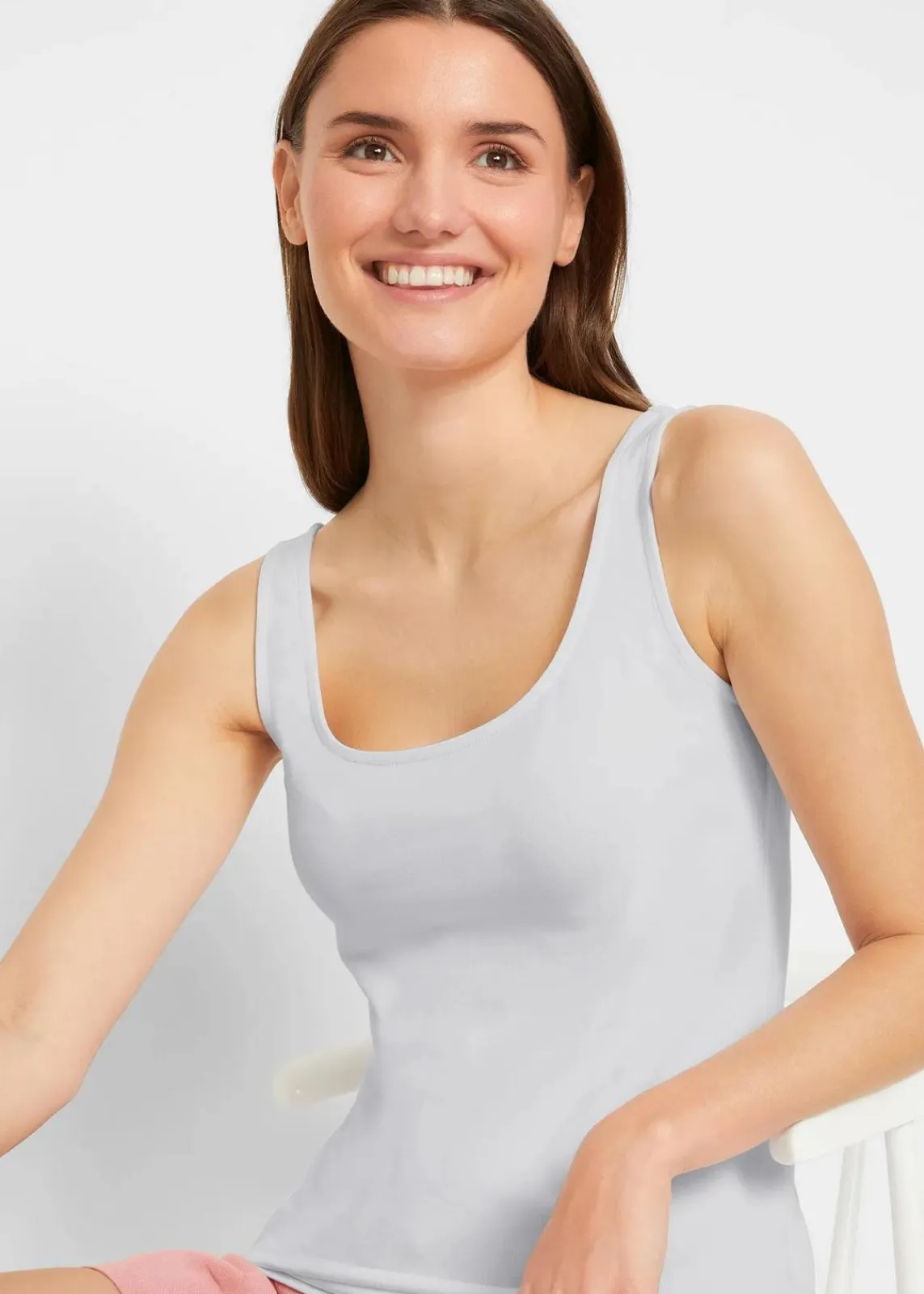 bonprix Shirts & Tops|Basics^Top (2er Pack) weiß + schwarz