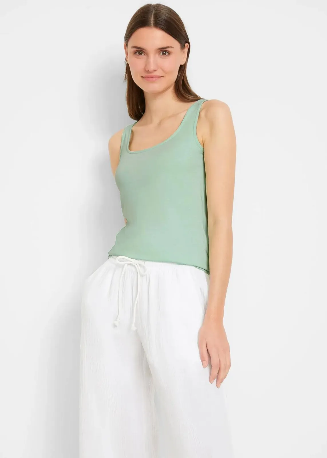 bonprix Shirts & Tops|Basics^Top (2er Pack) hellmint + schwarz