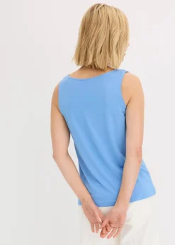 bonprix Shirts & Tops^Top mit Knopfleiste mittelblau
