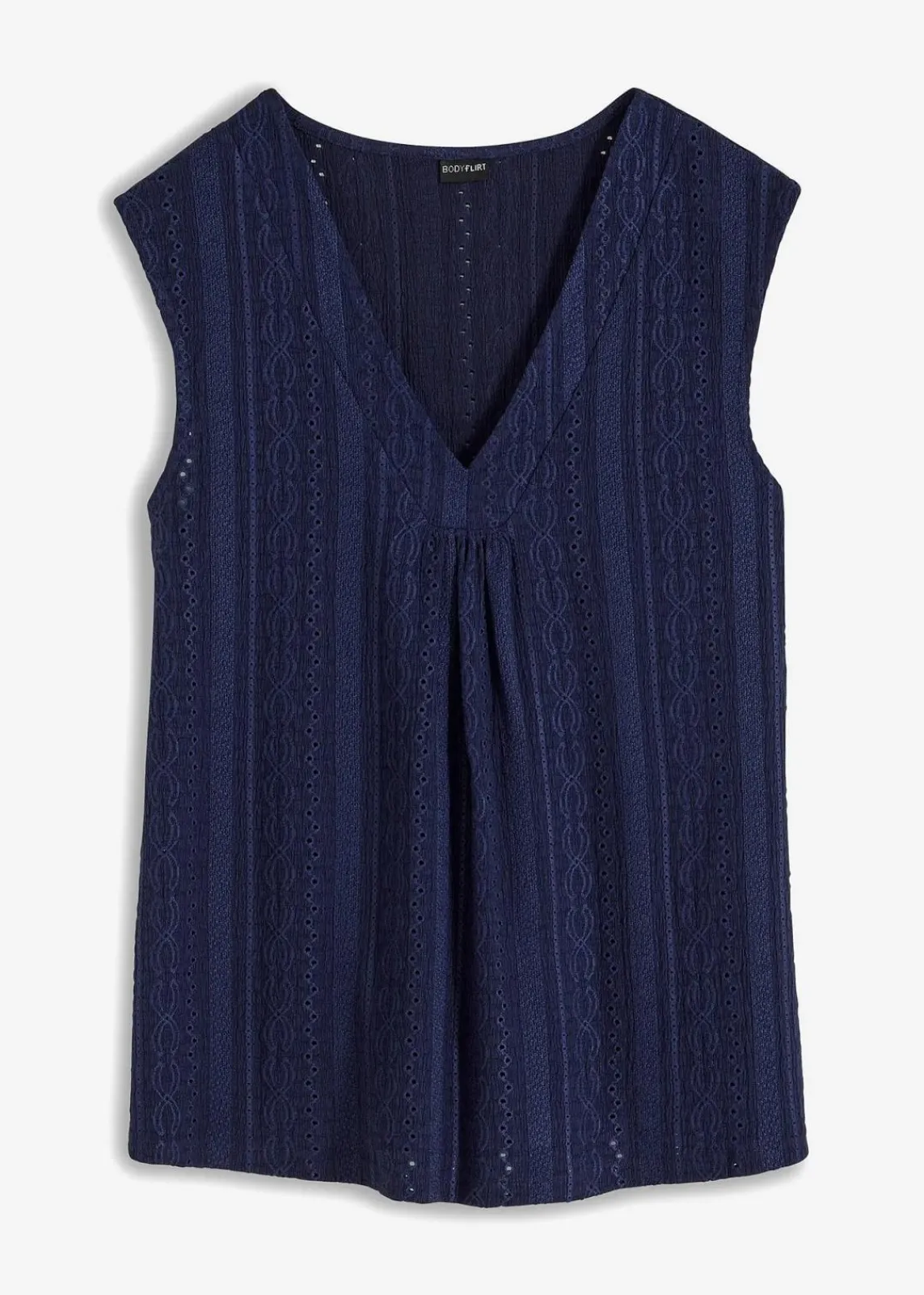 bonprix Shirts & Tops^Top mit Lochstickerei dunkelblau